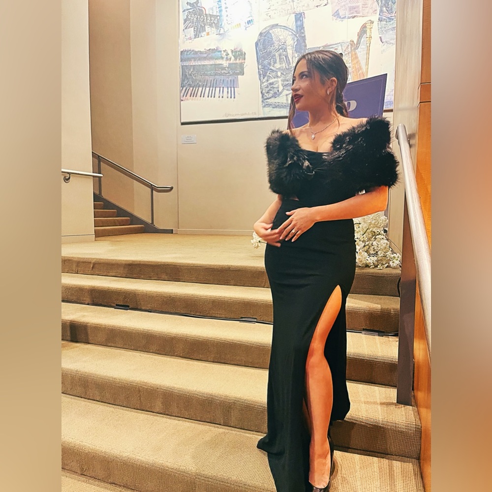 Black Strapless Windsor Formal Dress